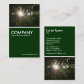 Japanse takken 07 - Donkergroen Visitekaartje (Voorkant / Achterkant)