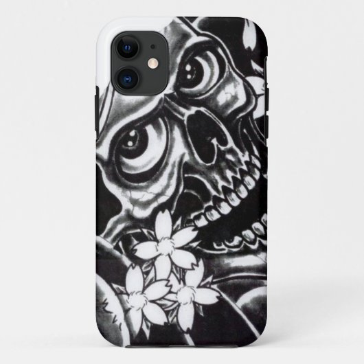 Japanse tatoeage schedel Case-Mate iPhone case (Achterkant)