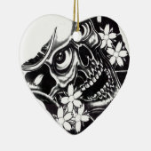Japanse tatoeage schedel keramisch ornament (Rechts)
