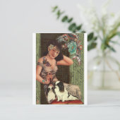 Japanse Tattoed Beauty Briefkaart (Staand voorkant)