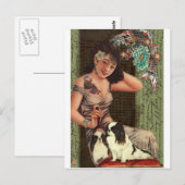 Japanse Tattoed Beauty Briefkaart (Voorkant / Achterkant)