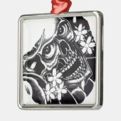 Japanse tattoo metalen ornament (Links)