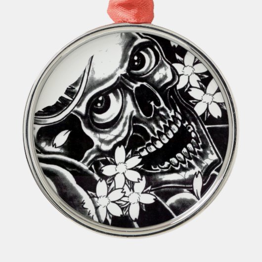 Japanse tattoo metalen ornament (Voorkant)