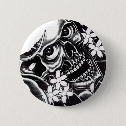 Japanse tattoo ronde button 5,7 cm (Voorkant)