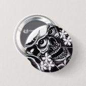 Japanse tattoo ronde button 5,7 cm (Voorkant /achterkant)