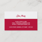 Japanse Taxi-vlag Visitekaartje (Achterkant)