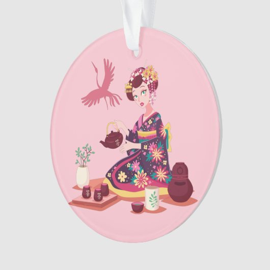 Japanse Tea-ceremonie, Crane Ornament (voorkant)