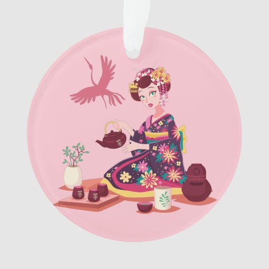 Japanse Tea-ceremonie, Crane Ornament (voorkant)