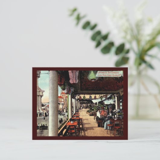 Japanse Tea Garden, Coney Island, NY 1912  Briefkaart (Staand voorkant)