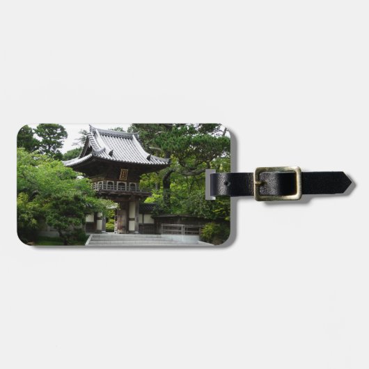 Japanse Tea Garden in San Francisco Bagagelabel (Voorkant horizontaal)