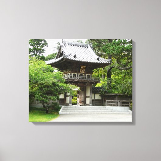 Japanse Tea Garden in San Francisco Canvas Afdruk (Voorkant)
