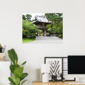 Japanse Tea Garden in San Francisco Poster (Thuiskantoor)