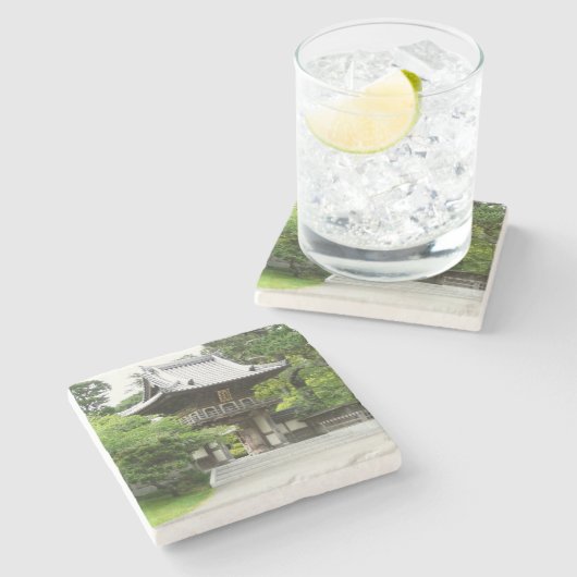 Japanse Tea Garden in San Francisco Stenen Onderzetter (Zijkant)