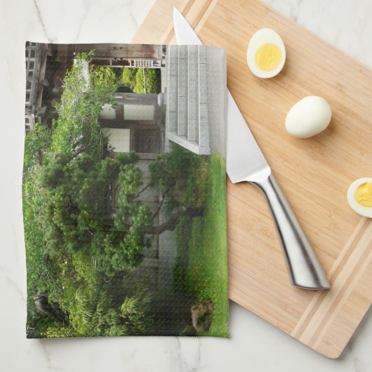 Japanse Tea Garden in San Francisco Theedoek (Quarter Fold)