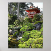 Japanse Tea Garden Pagoda - San Francisco Poster (Voorkant)