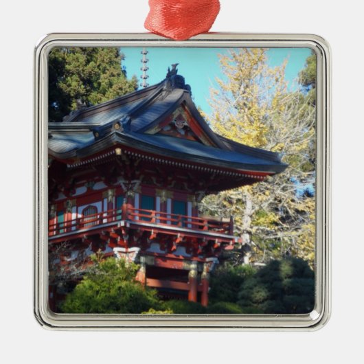 Japanse Tea Garden- San Francisco Metalen Ornament (Voorkant)