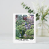 Japanse Tea Garden Waterfall Briefkaart (Staand voorkant)