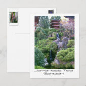Japanse Tea Garden Waterfall Briefkaart (Voorkant / Achterkant)