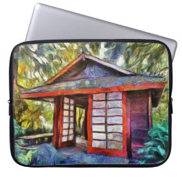 Japanse tea House-laptophoes Laptop Sleeve
