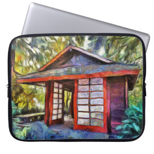 Japanse tea House-laptophoes Laptop Sleeve