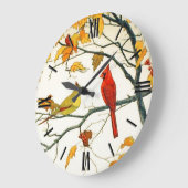 Japanse tekening, Kardinalen op een tak Grote Klok (Hoek)