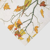 Japanse tekening, Kardinalen op een tak Tissuepapier (Detail)