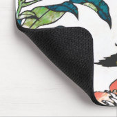 Japanse tekening, pony's en Sparrow Muismat (Hoek)