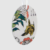  Japanse tekening, pony's en Sparrow Ornament (voorkant)