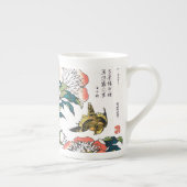 Japanse tekening, pony's en Sparrow Porselein Kop (Rechts)