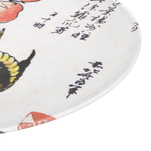  Japanse tekening, pony's en Sparrow Snijplank (Hoek)