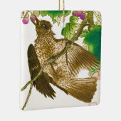 Japanse tekening van de moer op een druivenwijnker keramisch ornament (Rechts)