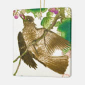 Japanse tekening van de moer op een druivenwijnker keramisch ornament (Links)