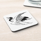  Japanse tekening van een kraan Drankjes Onderzetter (Linkerzijde)