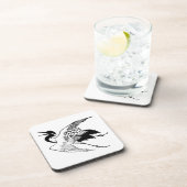  Japanse tekening van een kraan Drankjes Onderzetter (Rechterzijde)