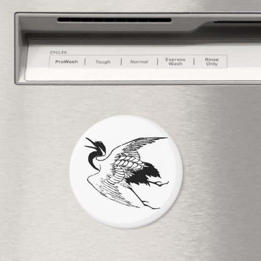 Japanse tekening van een kraan Magneet (Insitu (Vaatwasser))