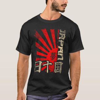 Japanse tekens voor rijzende zon t-shirt
