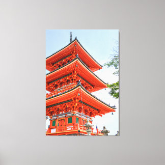 Japanse tempel canvas afdruk