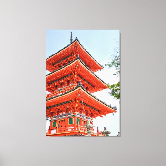 Japanse tempel canvas afdruk (Voorkant)