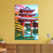 Japanse Tempel Canvas Afdruk (Insitu (Woonkamer))