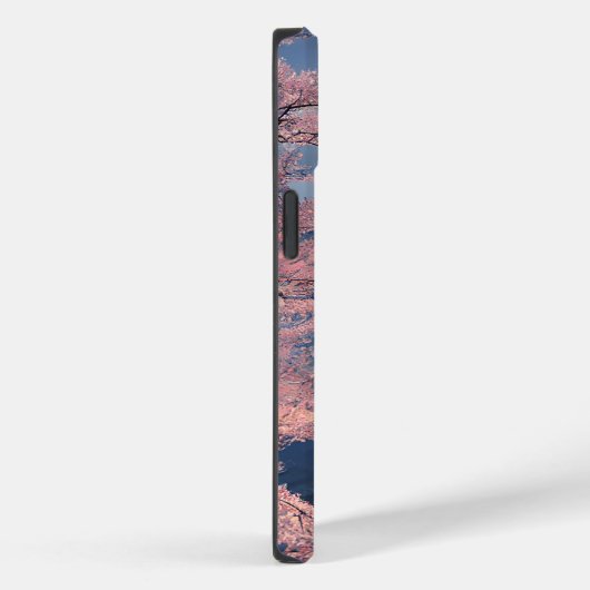 Japanse tempel, Cherry Blossom, Mountains Modern Case-Mate iPhone Case (Achterkant / Rechts)