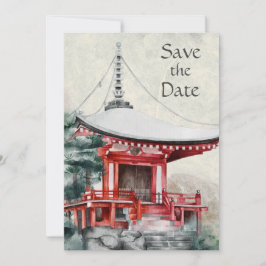 Japanse tempel en een mooie bruiloft in Bamboe Save The Date