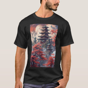 Japanse tempel heiligdom spiritualiteit t-shirt