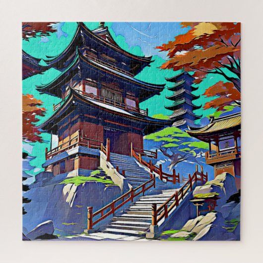 Japanse tempel legpuzzel (Verticaal)