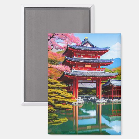 Japanse tempel magneet (Voorkant / Achterkant)
