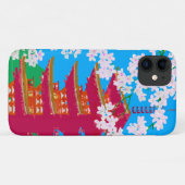 Japanse tempel met kersenbloesem Case-Mate iPhone case (Achterkant (horizontaal))