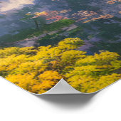 Japanse tempel, mooie tuin poster (Hoek)