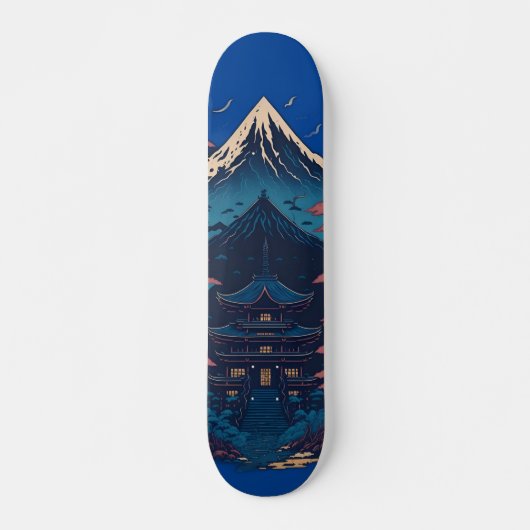 Japanse tempel persoonlijk skateboard (Voorkant)