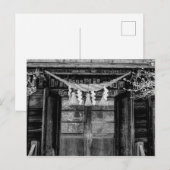 Japanse tempeldeuren met een heilige helling briefkaart (Voorkant / Achterkant)