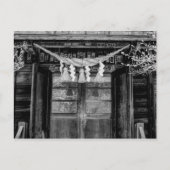 Japanse tempeldeuren met een heilige helling briefkaart (Voorkant)