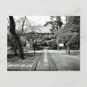 Japanse tempeltuin briefkaart